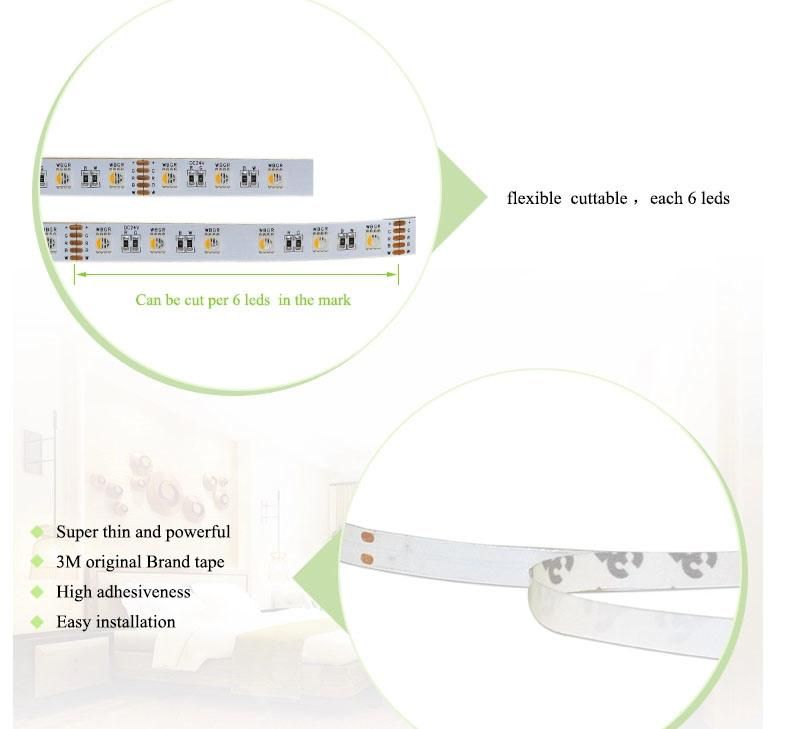 Ce RoHS Approved High Brightness Waterproof Flexible LED Strip 12V DC 5050 LED Strip White LED Christmas Light LED Light Rope Light