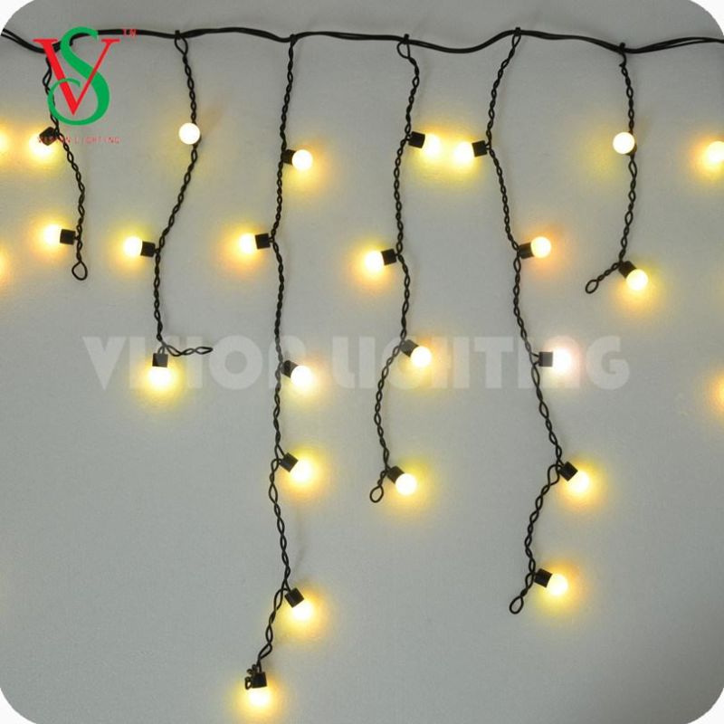 IP65 Christmas Decoration LED Ball Icicle String Light for Outdoor