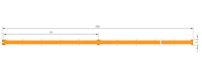 24V Security Voltage CCT 2700K/3000K/ 4000K/6000K 4mm COB LED Strip with 300 LED Lamp