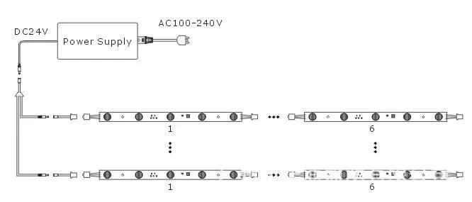 DC12V/24V 8mm Width 2 Layer Copper Felixble PCB LED Strip with 60/120LED Per Meter