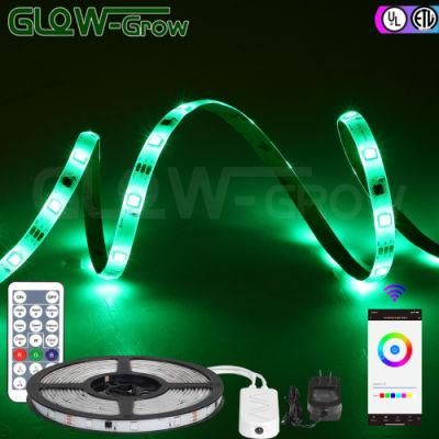 UL 5m/10m Smart Home Alexa WiFi Wireless APP Controlled LED RGB Strip Rope Kit Decoration Light