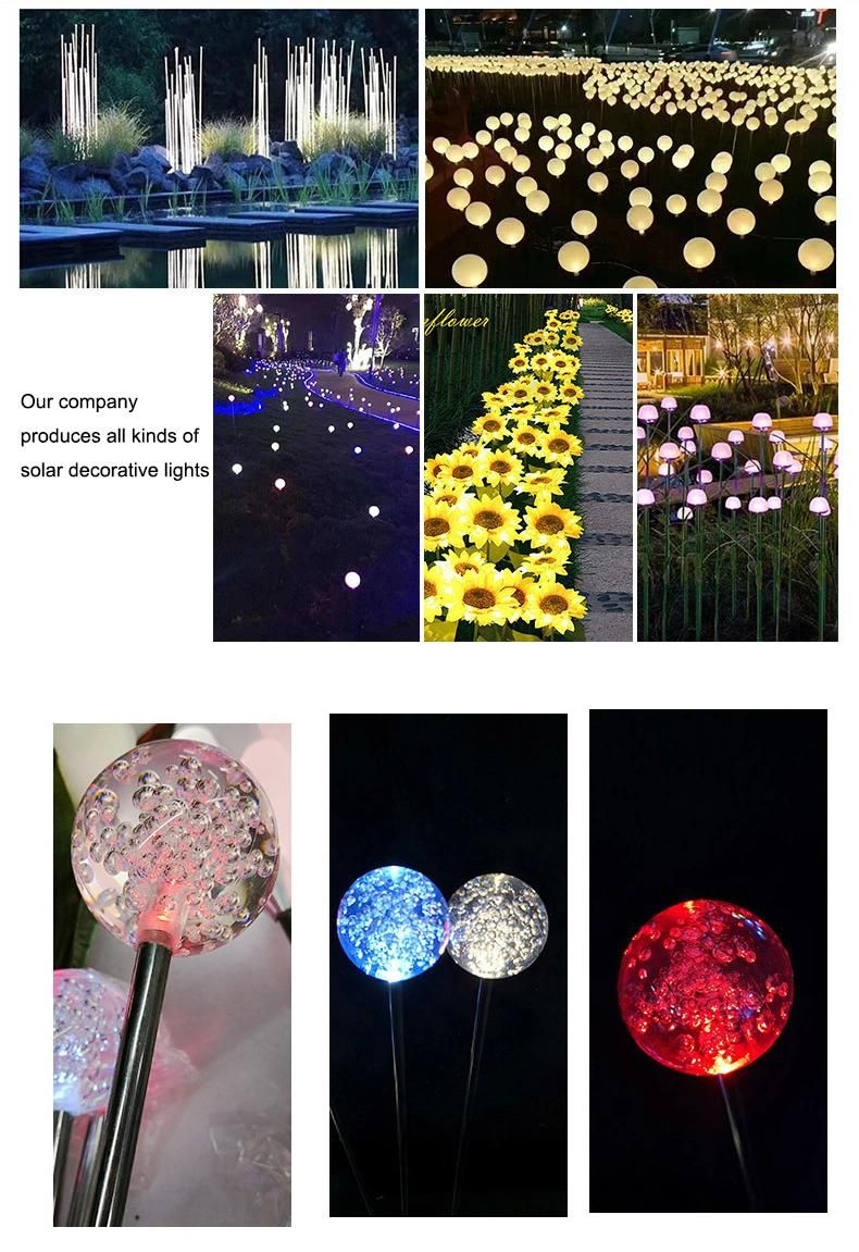 LED Solar Luminous Bubble Ball Reed Lamp Landscape Decorative Lamp Outdoor Garden Lawn Lamp