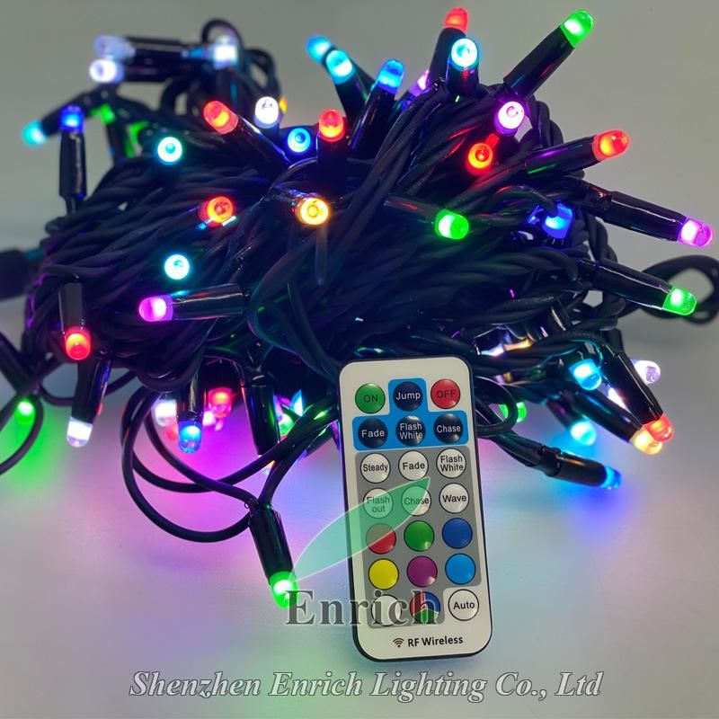 OEM Brown Cable IP68 LED Rubber String Light for Christmas Decoration