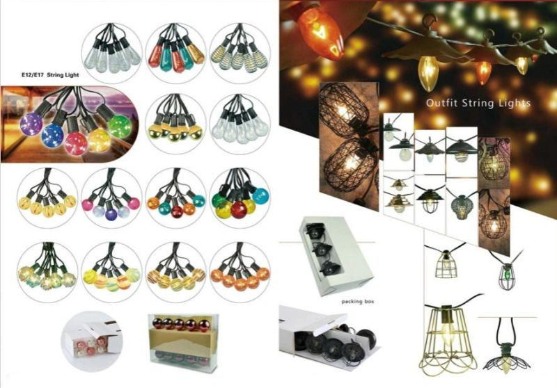 IP65 Rubber Cable LED Garland String Light Christmas Decoration Light