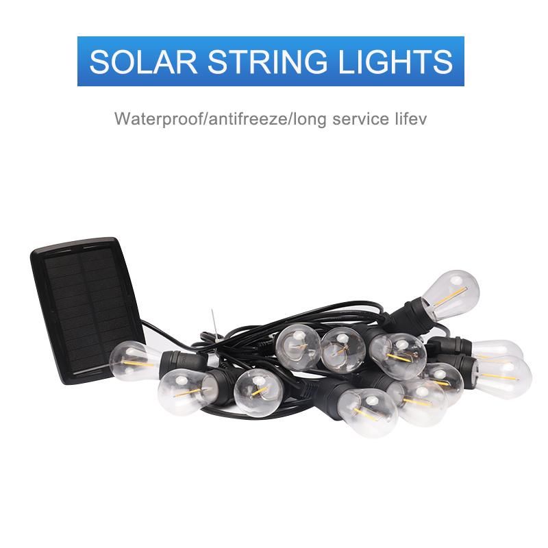 Solar Garden Lights Waterproof Outdoor LED String Light