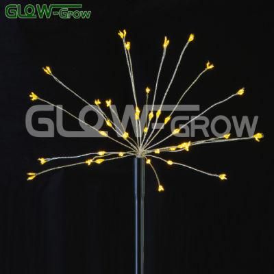 Warm White Firework Lights LED Copper Wire Starburst String Lights for Wedding Christmas Home Garden Decorative