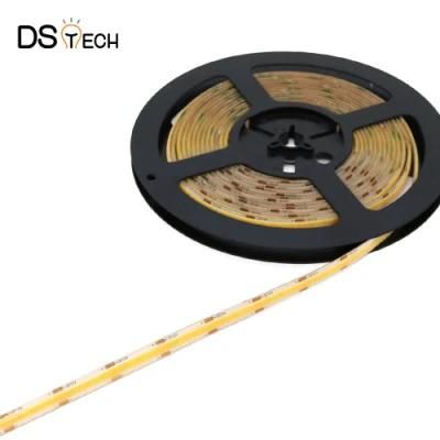 IP65 Silicon Glue 8mm PCB 9W 12W Dotless LED COB Strip Light