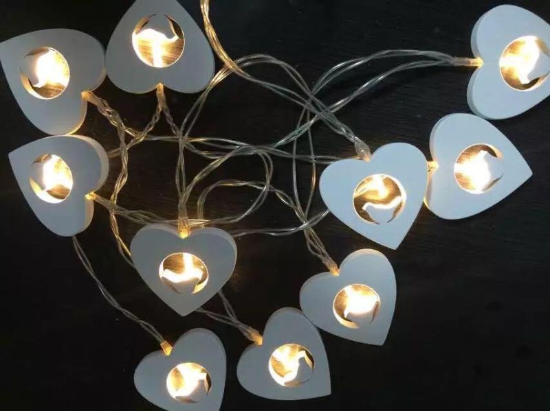 New LED String Light with Heart-Shaped Decoration, Christmas Light