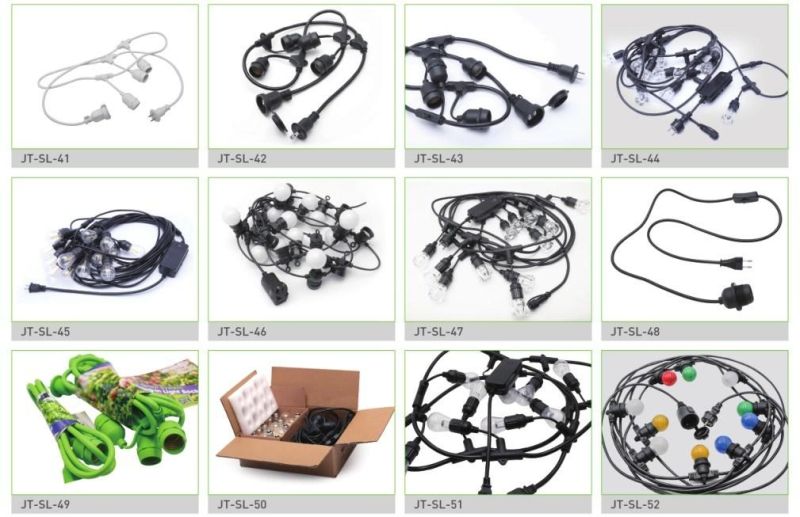 Outdoor Waterproof String Light Cord, Used for Holiday, Wedding Decoration