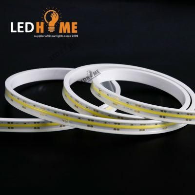 IP66 Silicone Tube Profile+White Color COB LED Strip=Neon Flex Light