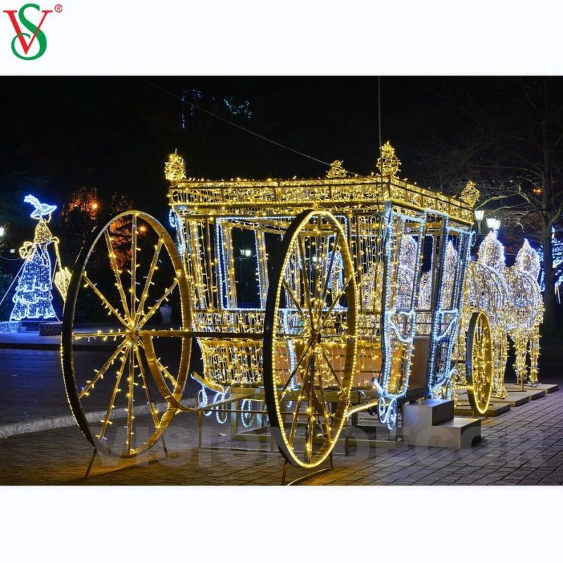 Christmas LED Decoration Outdoor Street 3D Train Motif Light