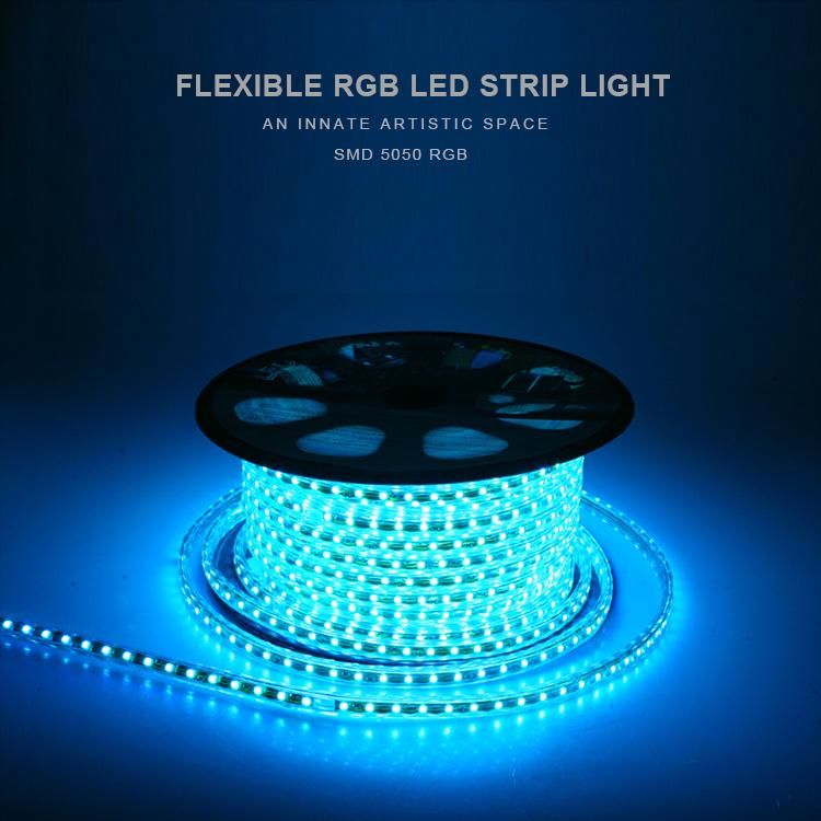 Multi Color 5050 RGB 60LED Strip Light with Remote Control 14W/M Waterproof IP65