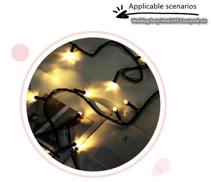 Solar Lamp String Christmas Lamp String Lighting Decorative Light Holiday Outdoor Lighting LED