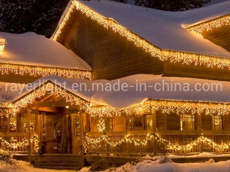 LED Holiday Decoration LED Outdoor Fairy Icicle Lights for Market Stores