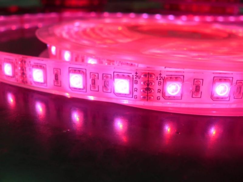 High Lumen Indoor TV Backlight RGB Changing Colour Flexible LED Strip Light