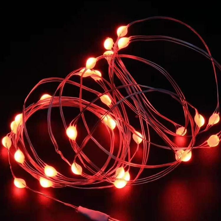 10m Remote Control and Battery Case Christmas Dimmed LED String Light