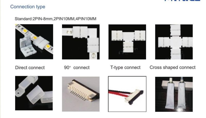 14.4W 10mm Width 60LEDs/M SMD5050 LED Flexible Tape Strip