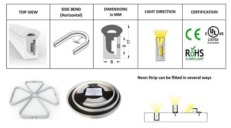 Super Bright Silicon Neon Flex cover 2835 LED Neon Light