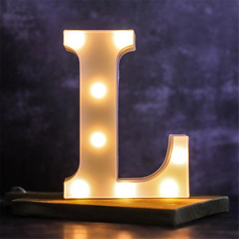 Paper Made Letter Wedding Birthday Party Decor Strip LED Light