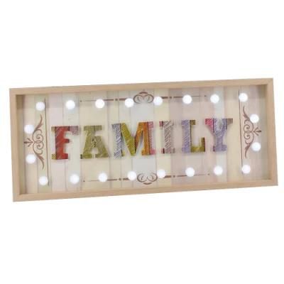 LED Letters Christmas MDF LED Lighting Decoration