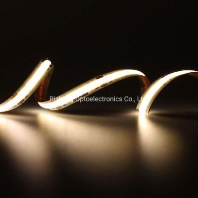 Dimmable High Lumen Dots Free No Dark Area Flexible COB LED Strip