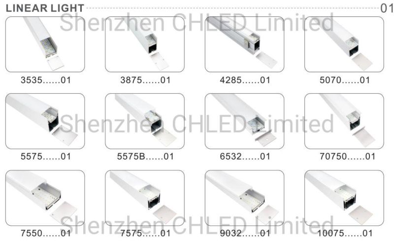 Square 1616 Customized Aluminum Profile with SMD2835 5050 5730 3528 2216 LED Decoration Strip Lights