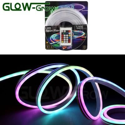 LED Neon Lamps 24V 5050 48LEDs/M RGB LED Neon Flex Light for Restaurant Decoration