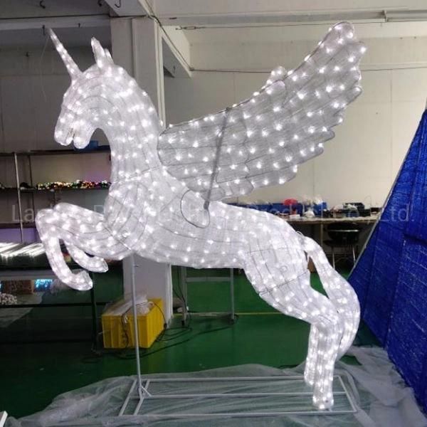 Lighting Unicorn Christmas Decoration Light Outdoor LED Motif Lights