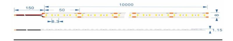 120LEDs 10m Long Cascade DC24V Flexible LED Strip