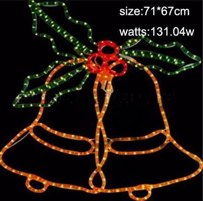 Christmas Decorative 2D Motif Light Jingle Bell for Outdoor Indoor