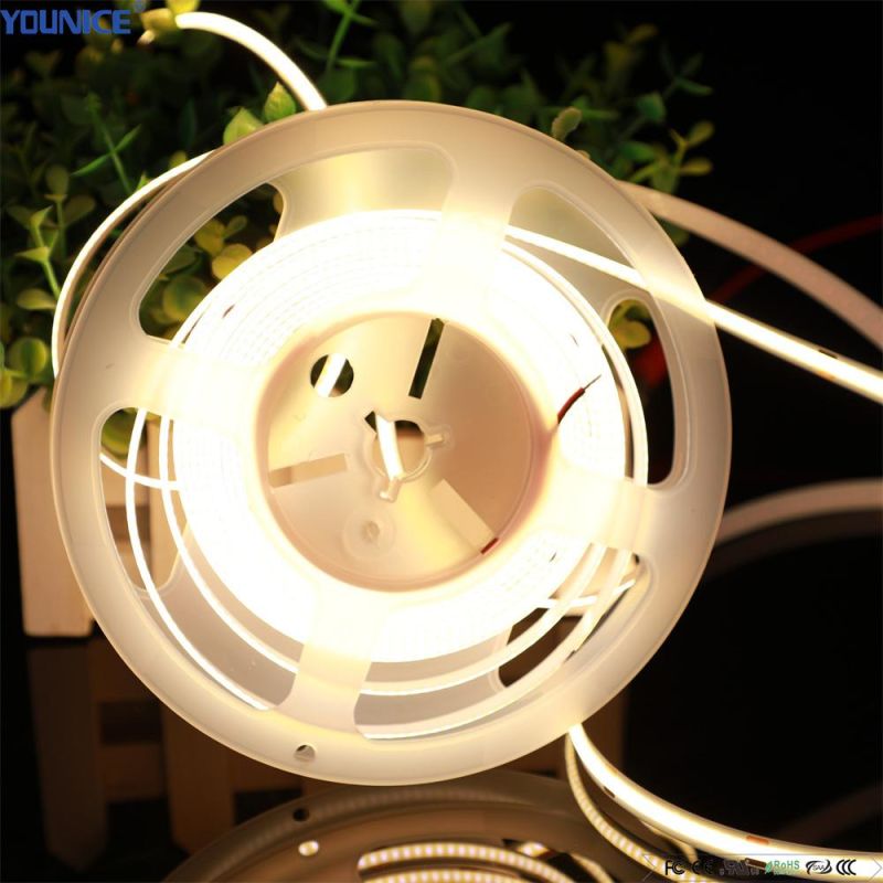 8mm Width Ra 90 DC12V 528LEDs/M 45.45mm Cut Unit LED COB Strip