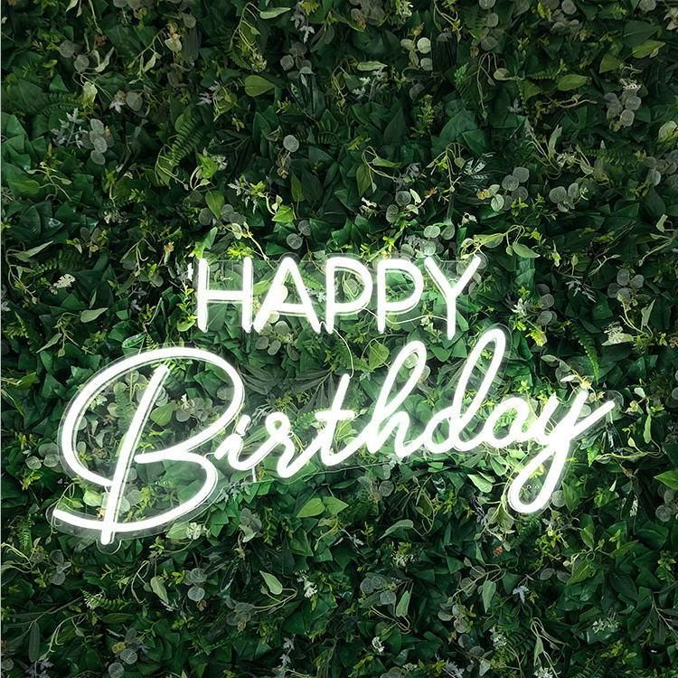 Wholesale China Factory Price New Design Custom Happy Birthday LED Neon Sign