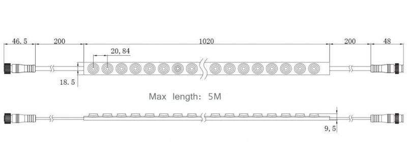 Bendable LED Strip Flexible Linear Wal Wash Light