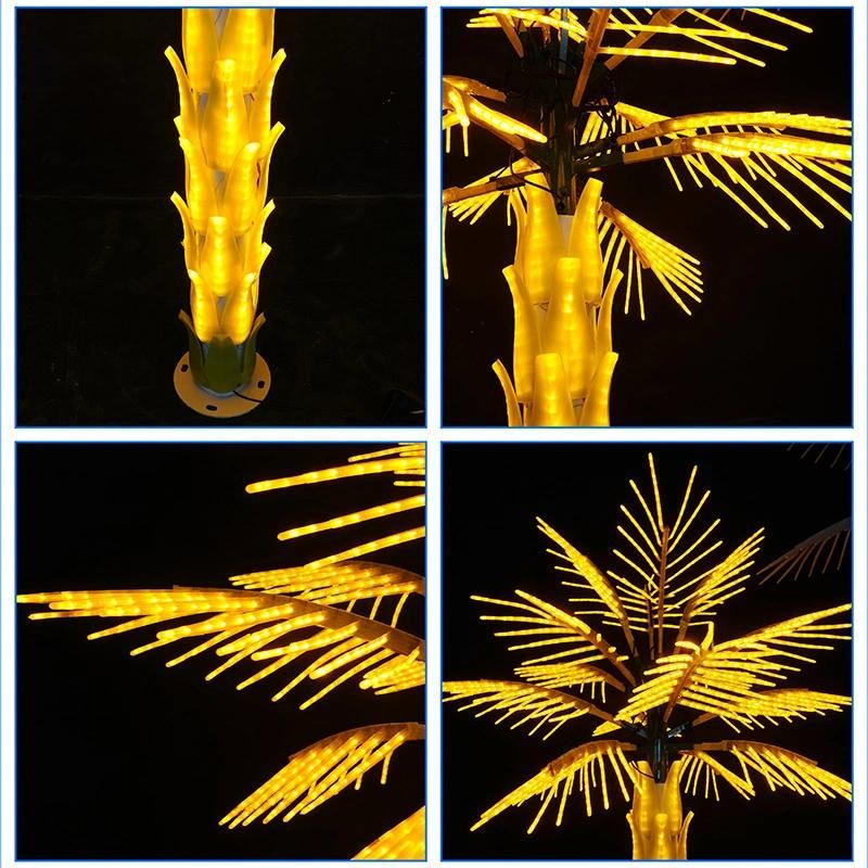 Event Decoration Quality Artificial Landscaping LED Wholesale Palm Tree