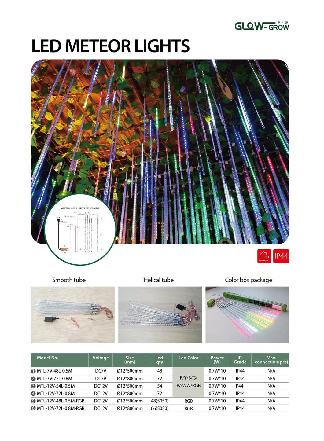 50cm Waterproof Blue LED Meteor Shower Rain Christmas Lights for Outdoor Home Garden Tree Holiday Festival Event Decoration