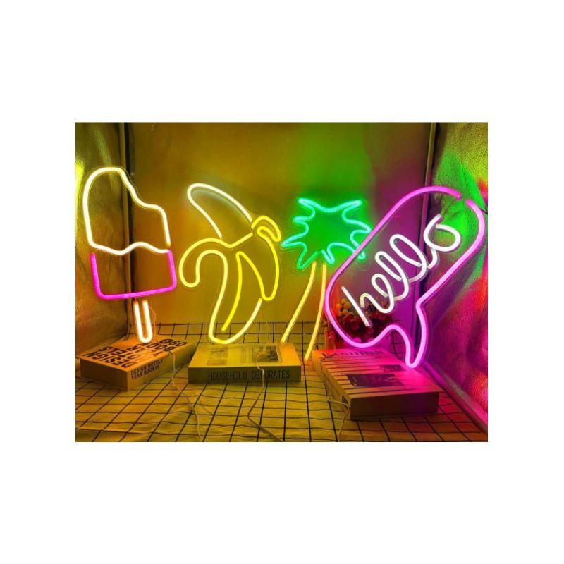 LED Neon Light Full Range Acrylic Transparent Backboard Neon Lights