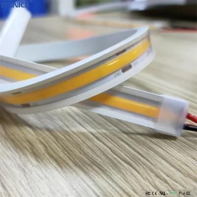 High Brightness PCB8mm 320LEDs/M DOT Free Ra90 DC24V 6500K LED COB Strip