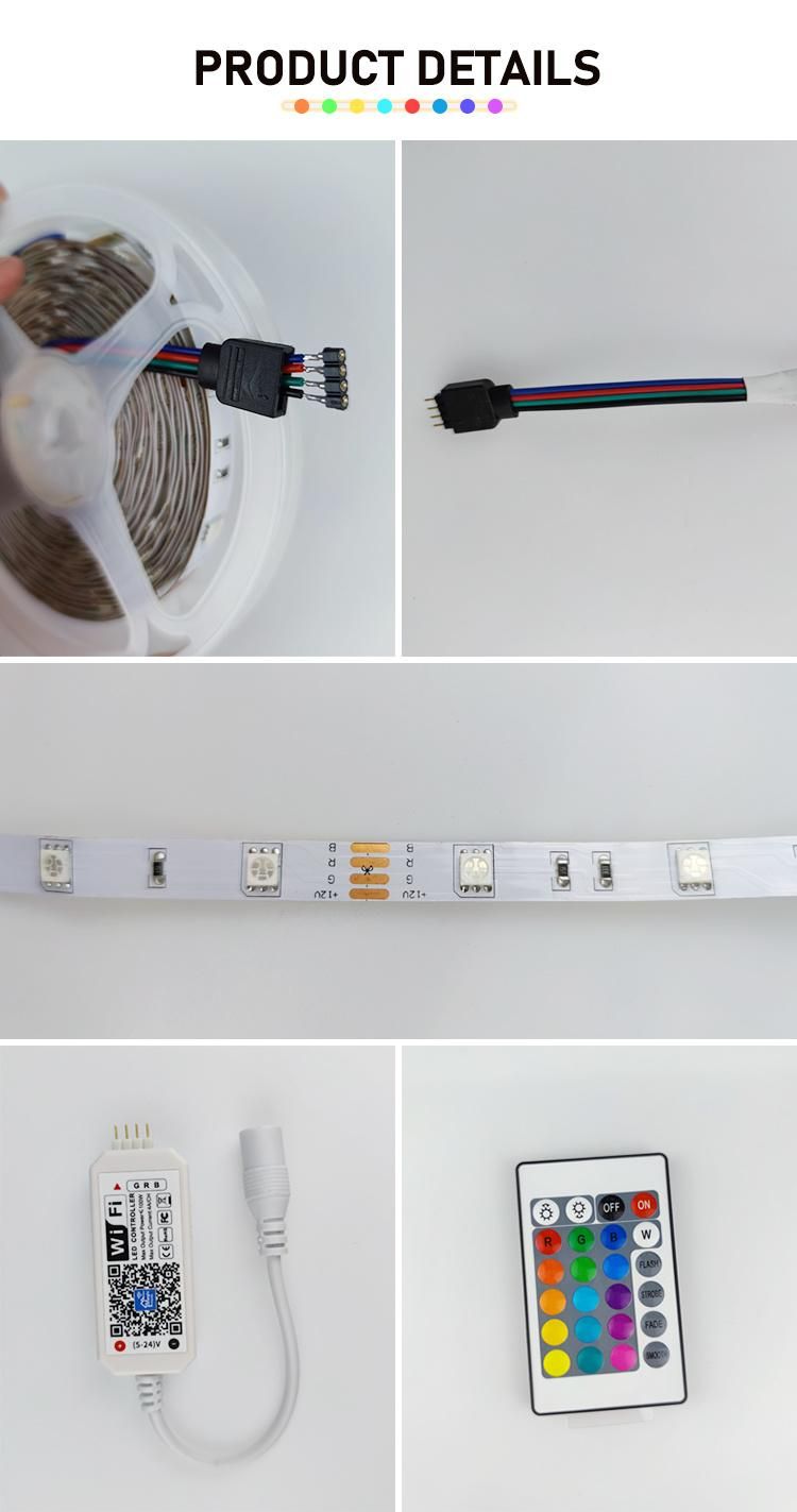 WiFi RGB 5050 Smart Strip Light for Garden Decoration