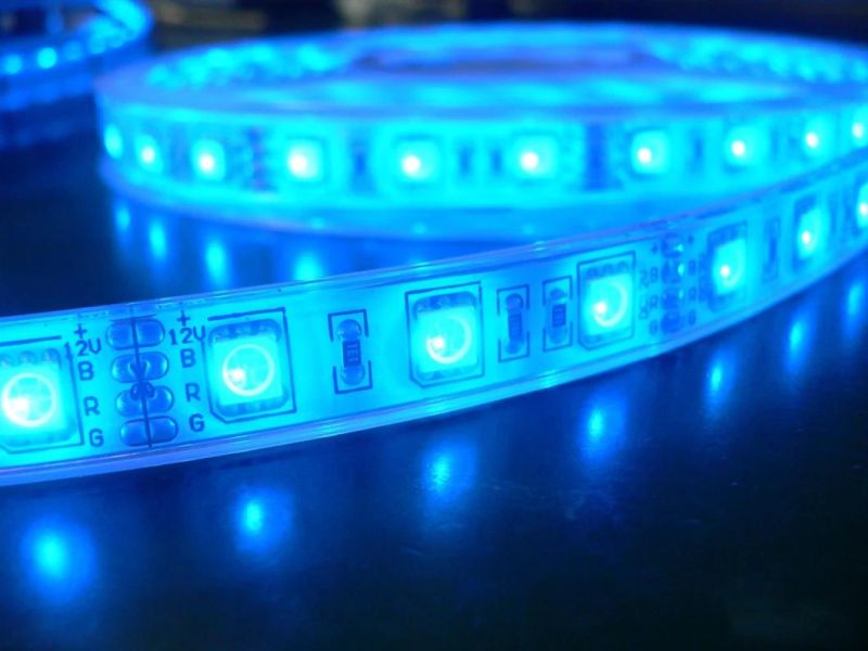 High Lumen Indoor TV Backlight RGB Changing Colour Flexible LED Strip Light