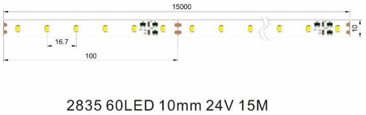 Customized Length SMD2835 Warm White High Waterproof IP65 Flexible LED Strip Light