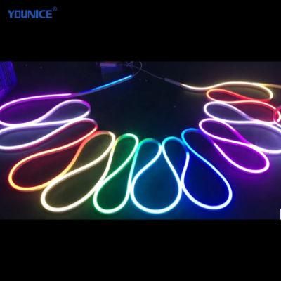 DMX512 Size 12*25mm Side Lighting Magic LED Neon Strip