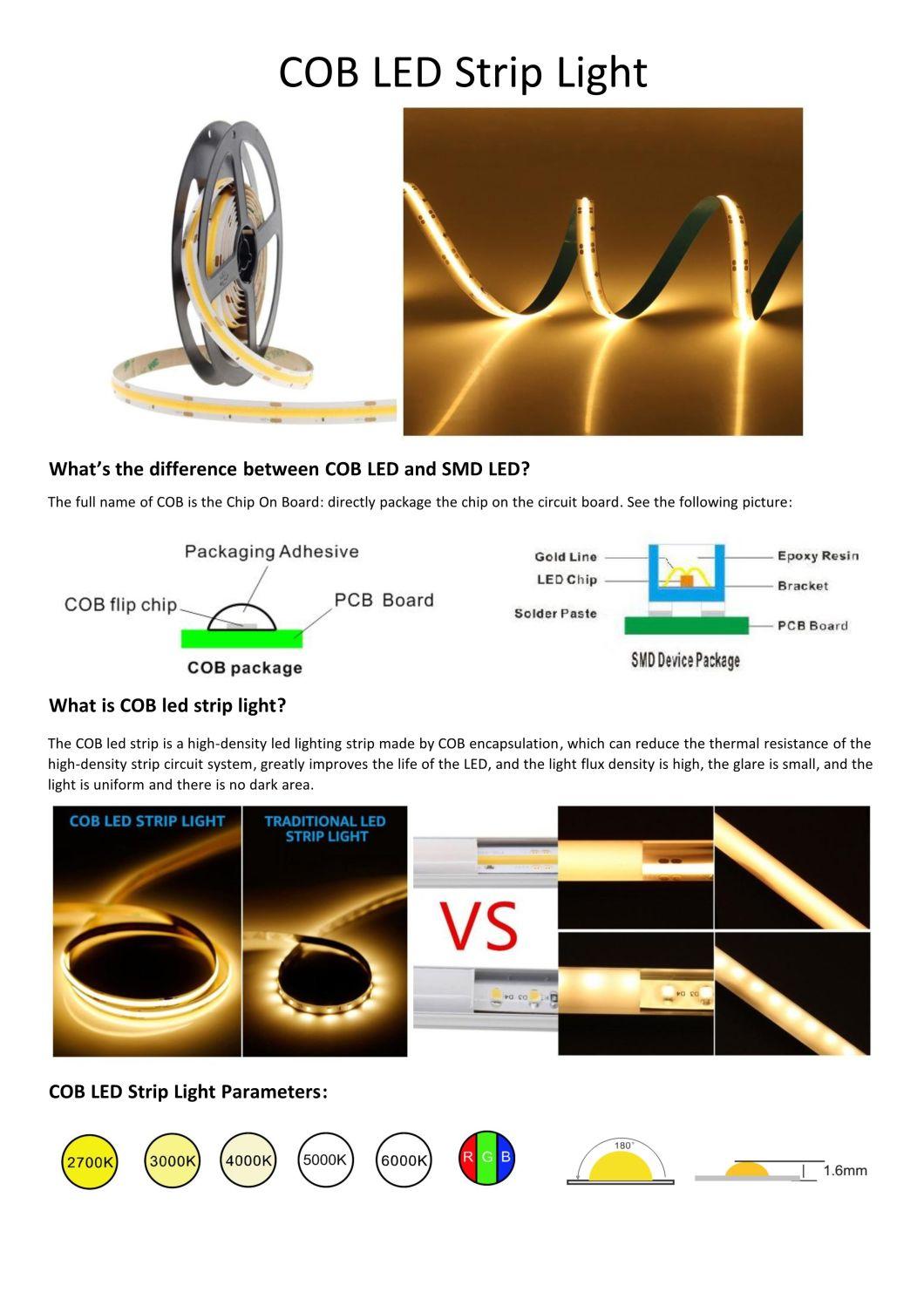 LED COB Strip Light Without Lighting Spot 9W/12W