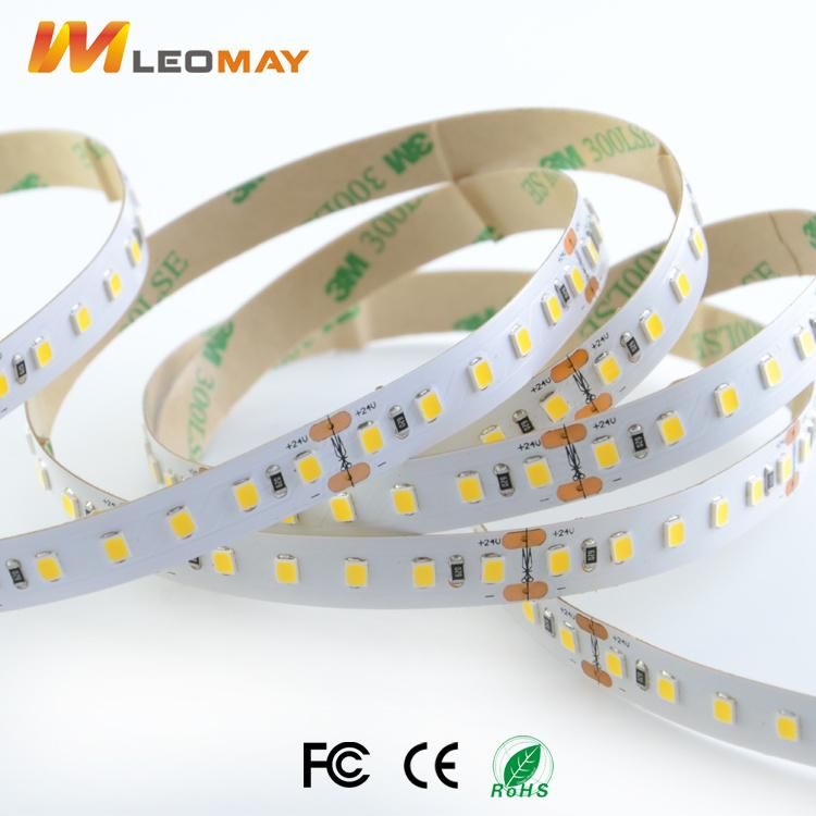 24V White Light 2835 CRI80 90+ LED Flexible Strip with CE RoHS