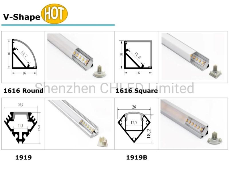 Aluminium Extrusion Profiles + SMD LED Strip Light = LED Linear Lights for Decoration Lighting