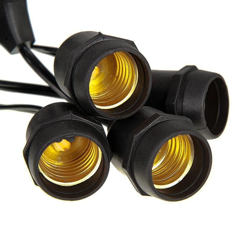 42FT Patio Lights E26 E27 S14 LED Bulbs LED Cafe Decoration Light