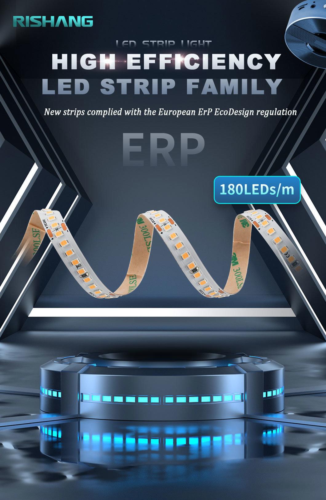 Low-Energy Steady Lighting Warm White 2700K Flicker-Free ERP LED Strips for Contour Lighting