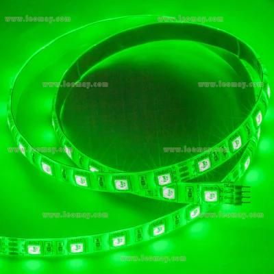 Green Color 5050 LED Strips with 3 Chips in One Lead