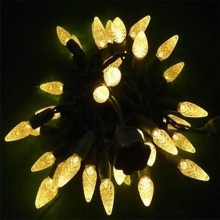 C6 50 LED Outdoor Christmas Lights for Home Garden Patio Deco