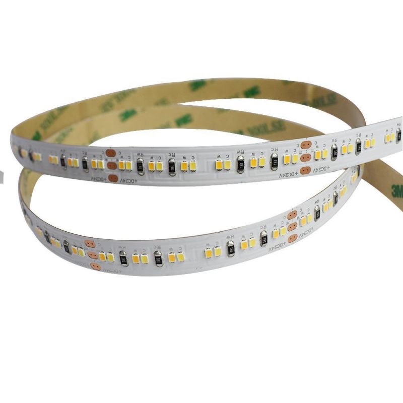 DC24V Dimmable 140lm/W LED Light Bar CCT SMD2216 Flexible LED Strip