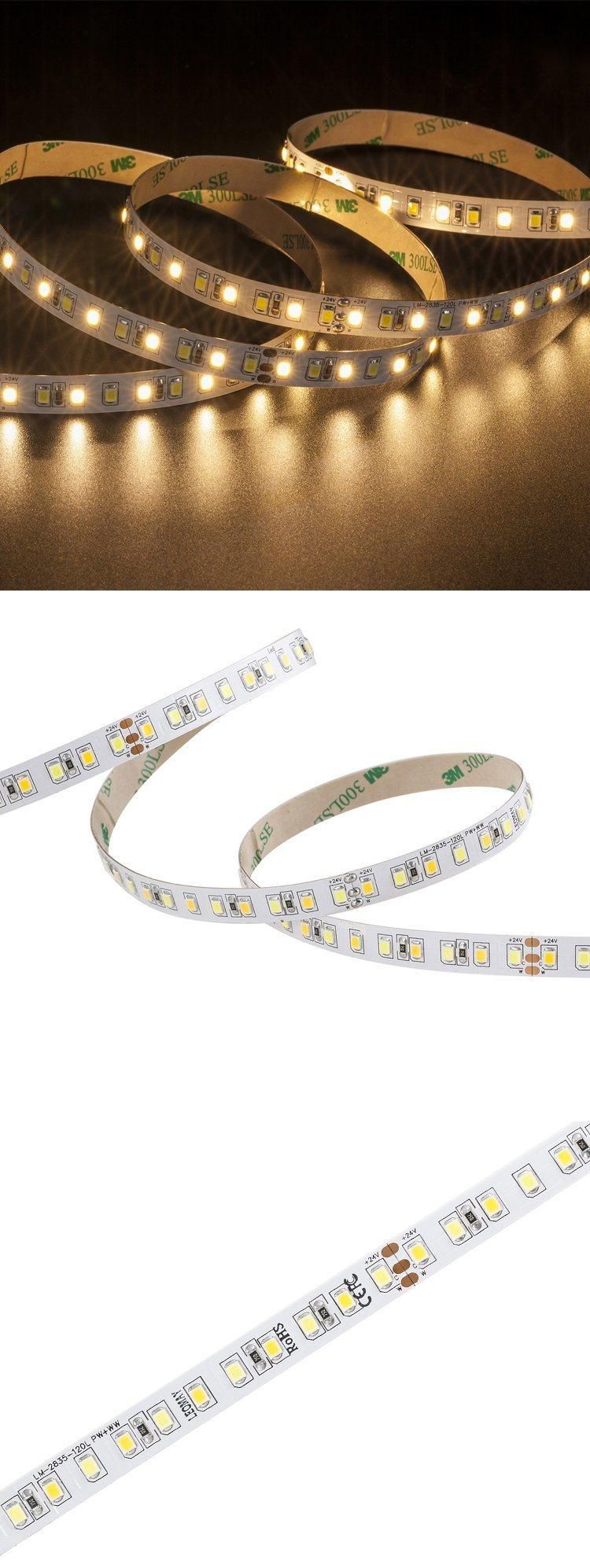 CCT Dual Color light SMD2835 120LEDs/m LED Strip for Mirror or House Decoration